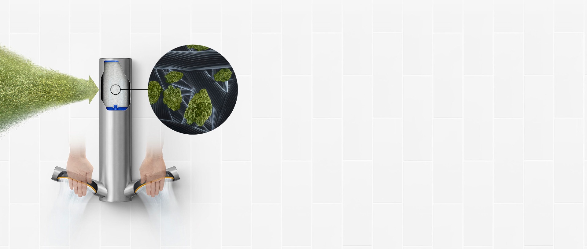 HEPA高效过滤装置可以捕获小至0.1微米的颗粒物